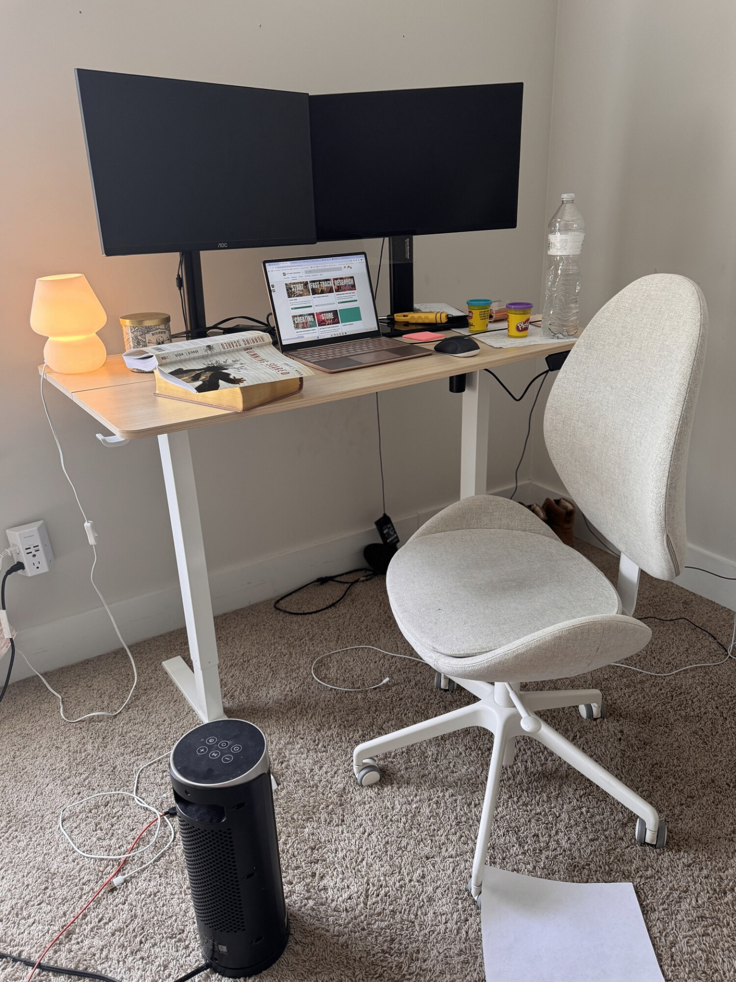 The real desk where Sold Out with Claude was built